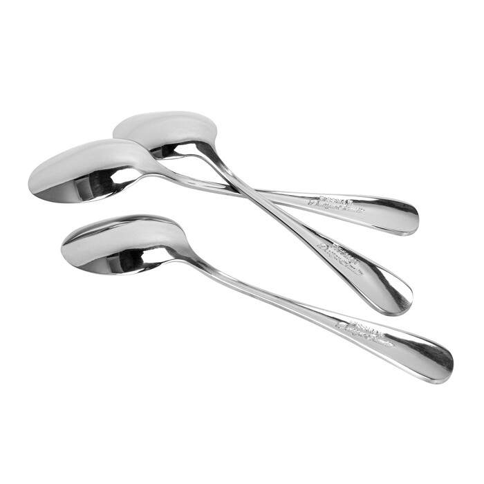 Набор из 3-х ложек Fissman чайных FLAVIA 14 см нержавеющая сталь (3045)