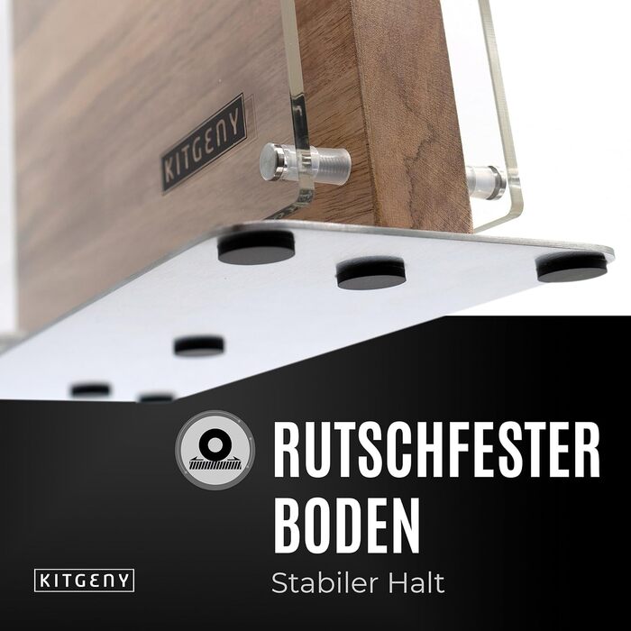 Магнітний тримач ножа із захисною лінзою і елегантний блок ножів KITGENY