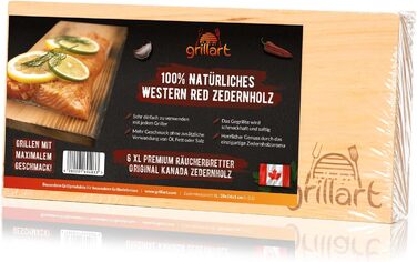 Набір із 6 дошок для гриля 30 х 14 см grillart