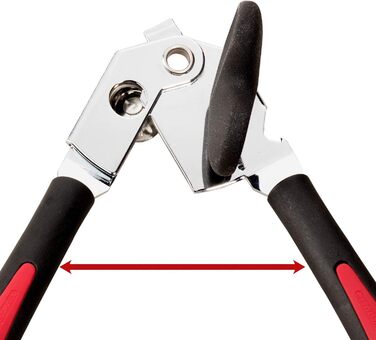 Відкривачка для плоскогубців Westmark з підйомником капсули та кришки, довжина 22 см, сталь/пластик, галантний супер, чорний/червоний, 29412260