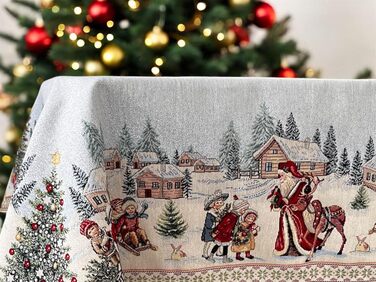 Скатертина на Різдво та Новий рік 140 x 140 см Home of Christmas