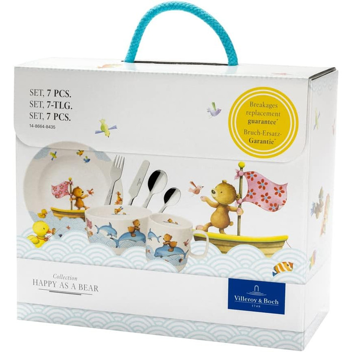 Набір дитячого посуду 7 предметів в подарунковій упаковці Happy as a Bear Villeroy & Boch