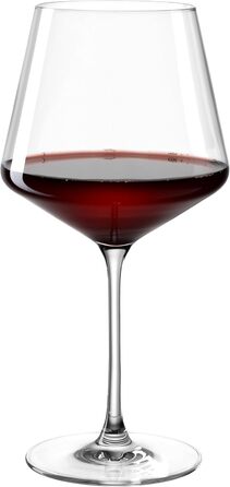 Келихи для рислінгу LEONARDO HOME PUCCINI (набір з 6 шт.) Келихи для вина, стійкі до подряпин (400 мл) Можна мити в посудомийній машині та довговічні Вічні келихи для білого вина Сучасний дизайн Келих для рислінгу Puccini 069540 6 келихів (Бордовий келих 