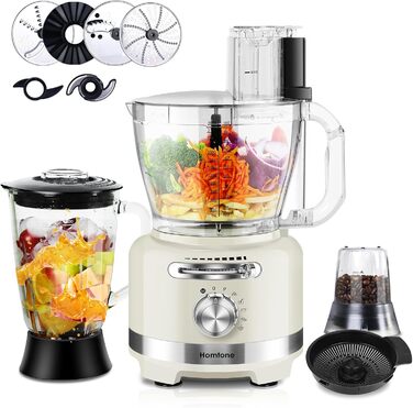 Електричний кухонний комбайн 1000 Вт Homtone
