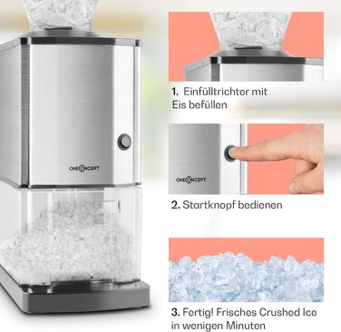 Льодоподрібнювач з піддоном для крапель 3,5 л Oneconcept