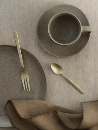 Набір вилок для торта, 4 предмети, золотисті Stella Blomus