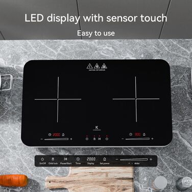 Індукційна варильна поверхня на 2 конфорки 3600 Вт COOKNANO