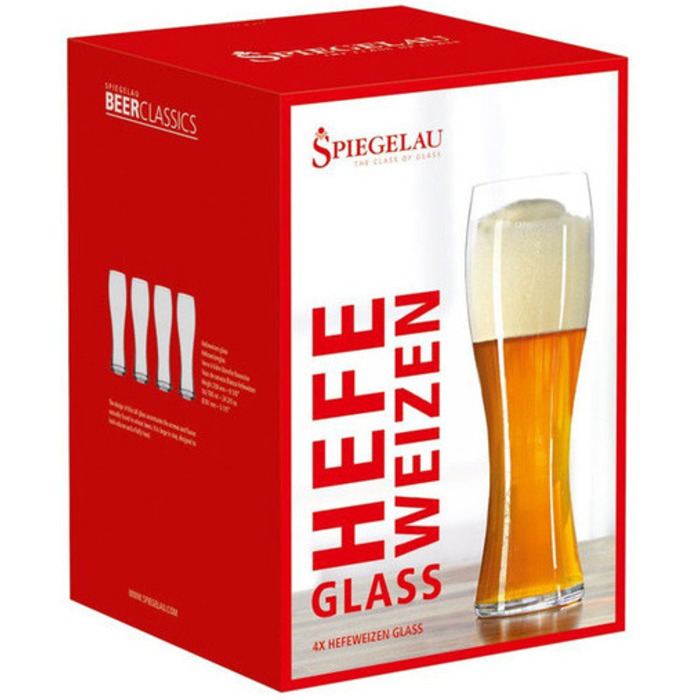 Набір келихів для пшеничного пива Weizen Glass 700 мл, 4 предмета Beer Classics Spiegelau