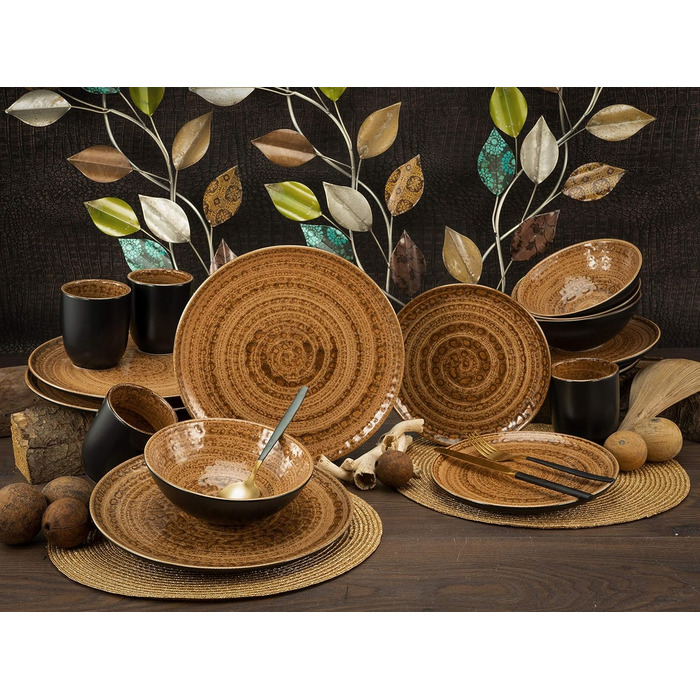 Набір посуду на 4 персони, 16 предметів, Villa Romana Terra Creatable