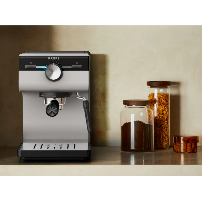 Кофеварка эспрессо Krups XP381810 OPIO GREY (7076116)