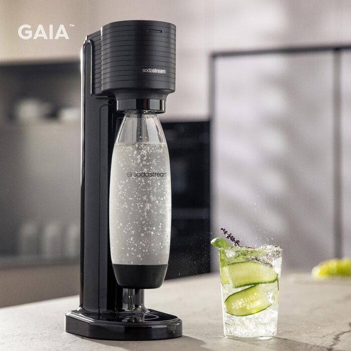 Набір для газування води, 3 предмети, чорний Gaia SodaStream