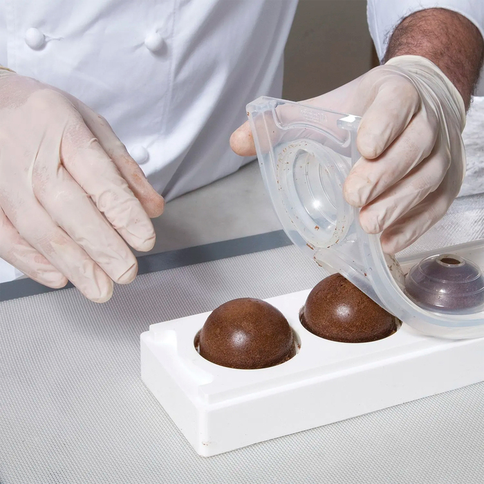 MUL3D/ 58A+B Форма силіконова для тістечок з кришкою та підставкою d 58 мм, 100 мл