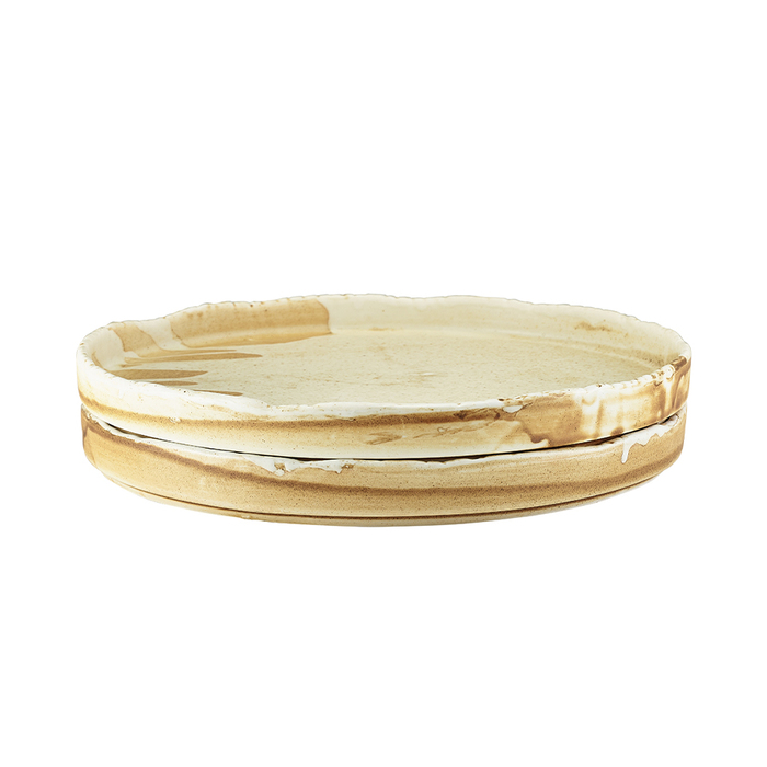 Презентаційна тарілка з бортиком 26*h 2 см, Terra Porcelain Roko Sand, GenWare