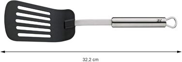 Різак для піци WMF Profi Plus 19,8 см, колесо з покриттям тіста, ролик для піци, різак для піци, нержавіюча сталь Cromargan частково матований, можна мити в посудомийній машині (комплект з лопаткою 32,2 см)