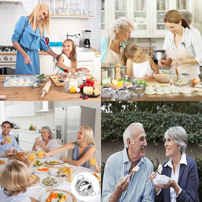 Набір з 7 форм для равіолі з нержавіючої сталі AIXIMA