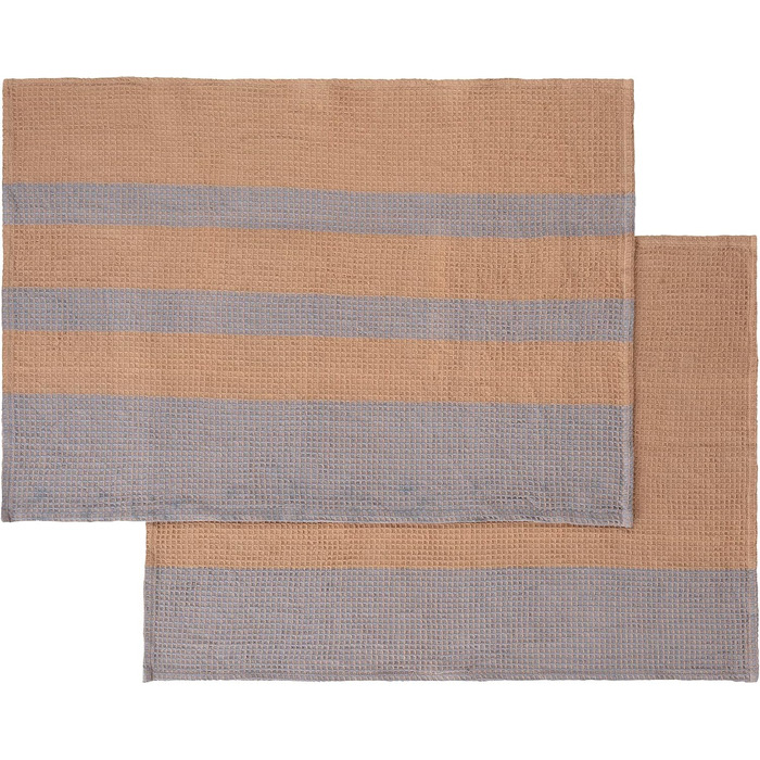 Набор из 2 кухонных полотенец 70 x 50 см, коричневый/синий Gano Blomus