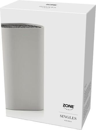 Одинарний блок ножів без ножа,  17 x 9 см, висота 24 см, чорний (теплий сірий) Zone Denmark