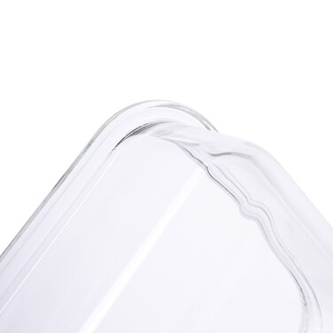 Контейнер Fissman з кришкою 23x18x8 см / 1500 мл жаростійке скло (17317)