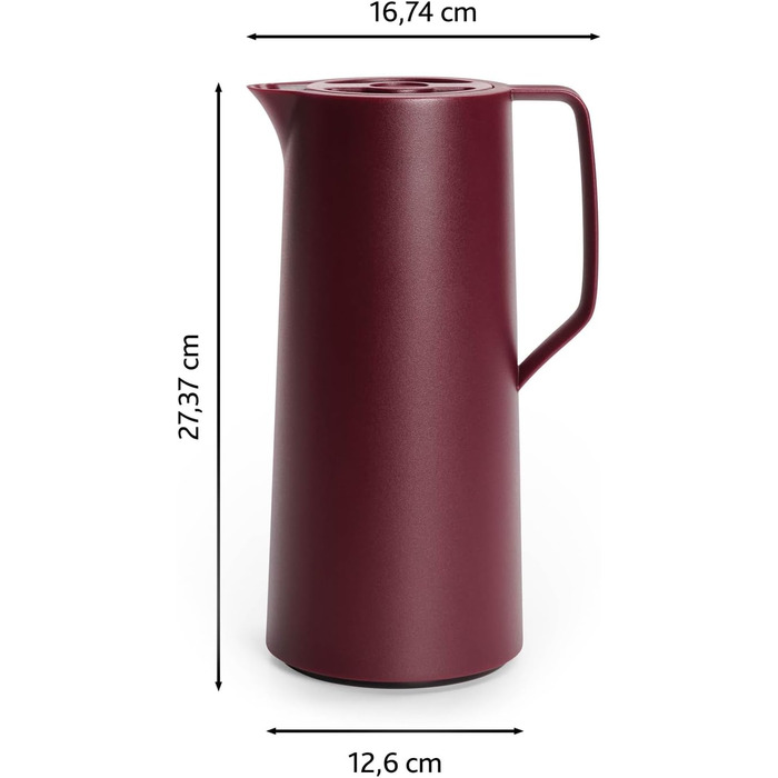 Термоглечик 1 л, винно-червоний Motiva Emsa