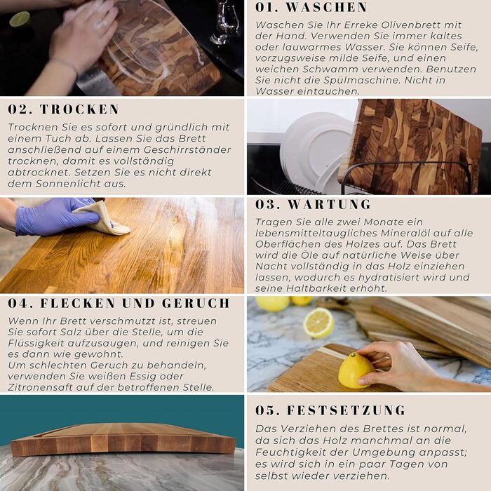 Обробна дошка для їжі 4 шт. 28 см з ручкою Erreke