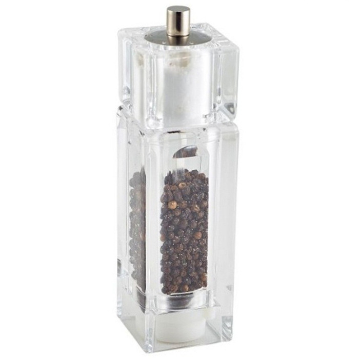 Мельница для соли и перца квадратная, 16.5 см, акрил, GenWare