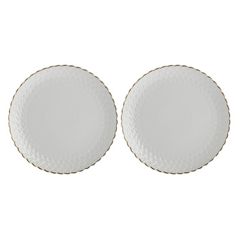 Набір тарілок для десерту La Porcellana Bianca MOMENTI ORO, порцеляна, діам. 18 см, 2 пр.