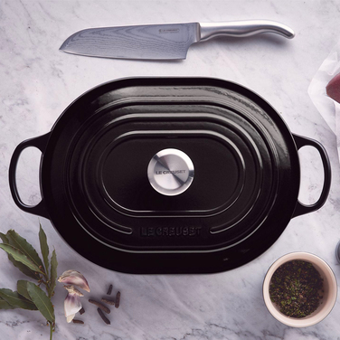 Каструля низька Oblong 3,4 л чорна матова Le Creuset