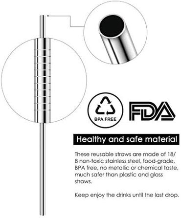 Набір з 4 келихів для джин-тоніка із трубочками з нержавіючої сталі, чорні Gin Set Classic Riedel