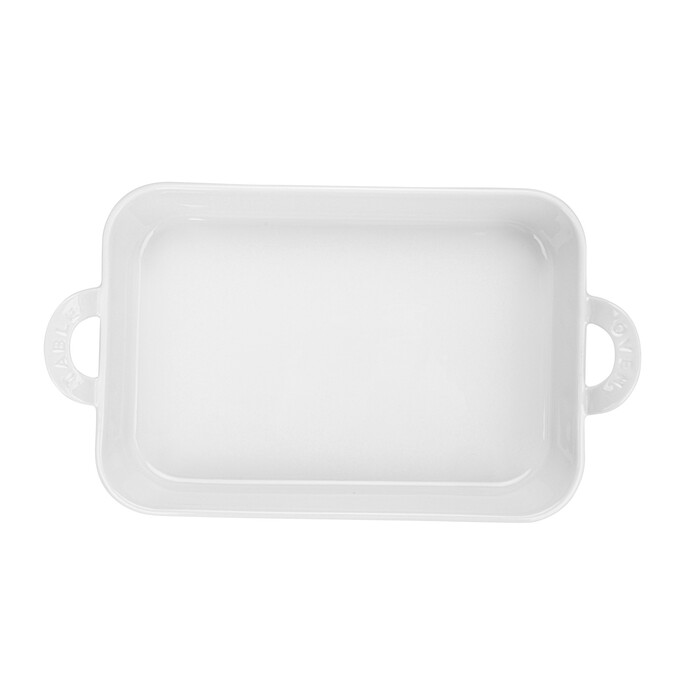 Прямокутна форма для запікання Fissman 28х19х6 см / 1,6 л порцеляна (14154)