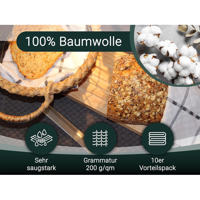 Набор полотенец из 10 предметов 45 x 60 см ZOLLNER