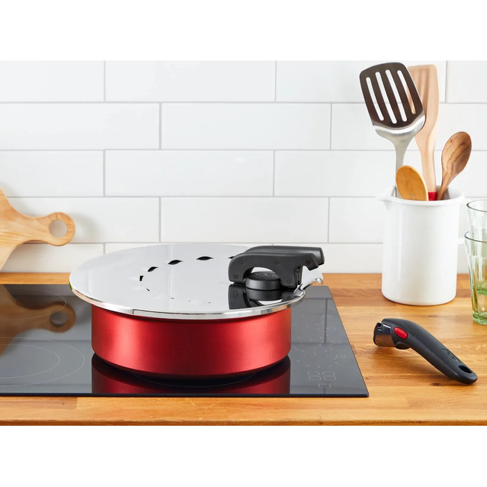 Tefal Кришка із захистом від розбризкування Ingenio, 20-28см, нержавіюча сталь, пластик