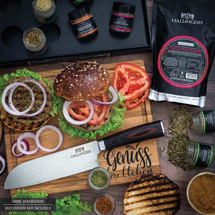 Класичний набір спецій Hallingers - Подарунковий набір спецій ручної роботи, 12 спецій з усього світу (Набір) - Літній подарунок та ідеальний подарунок для барбекю День народження, вітання, новоселення, річниця, безкоштовні класичні спеції., 12 спецій (73