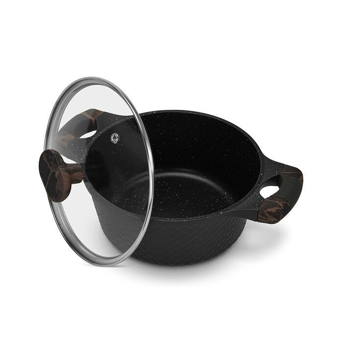 Кастрюля со стеклянной крышкой 20 см 2,4 л Evolution Fissman