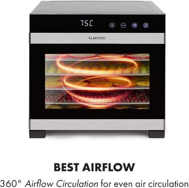 Дегідратор на 6 полиць, 650 Вт Flavour Dry Klarstein