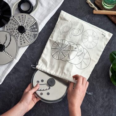 Кухонный комбайн 1000 Вт, 1,5 л, вкл. 4 режущих диска Springlane Kitchen