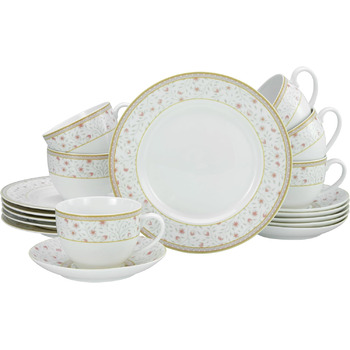 Набір посуду з 18 предметів виготовлений з порцеляни Emilia Creatable