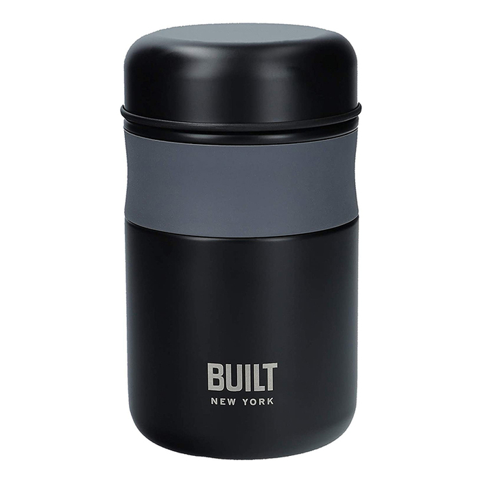 Контейнер для їжі Built Classic, чорний, 9 х 15,5 см, 490 мл