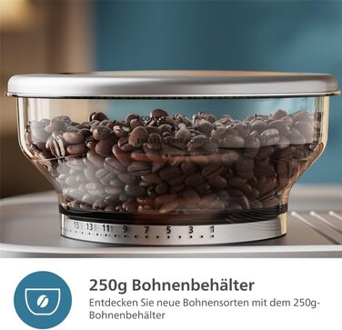 Напівавтоматична еспресо-машина Philips Barista Brew - одинарний та подвійний еспресо кнопка американо, подвійний бункер для зерен 280 г, інтуїтивно зрозумілі інструкції, калібрований тампер (PSA3228/41)