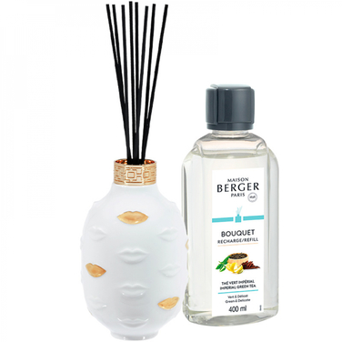 Диффузор Maison Berger Paris ADLER MUSE + Наполнитель с ароматом IMPERIAL GREEN TEA, 400 мл