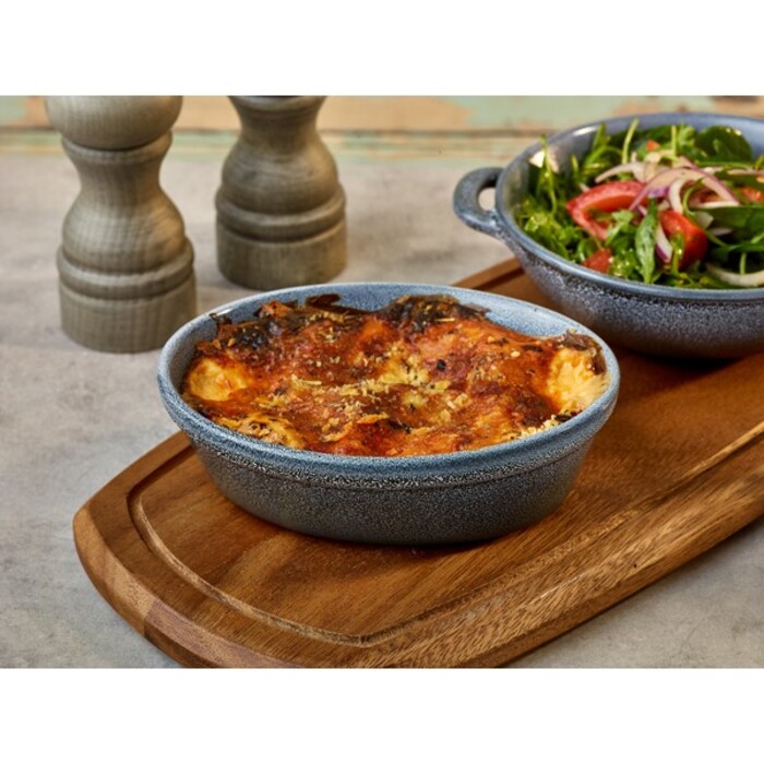 Страва овальна для пирога, 16 см, 350 мл, ефект чавуну, Graphite, GenWare