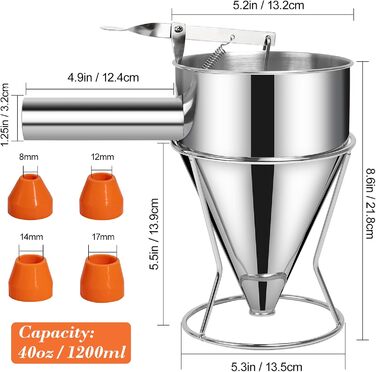 Диспенсер для тіста/млинців 1,2 л Sopito