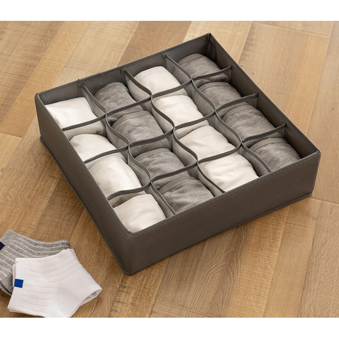 Коробка-органайзер для зберігання нижньої білизни, на 16 комірок Vialex