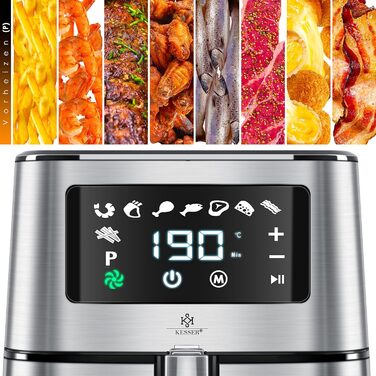 Фритюрниця 5.5 літрів з нержавіючої сталі KESSER XXL