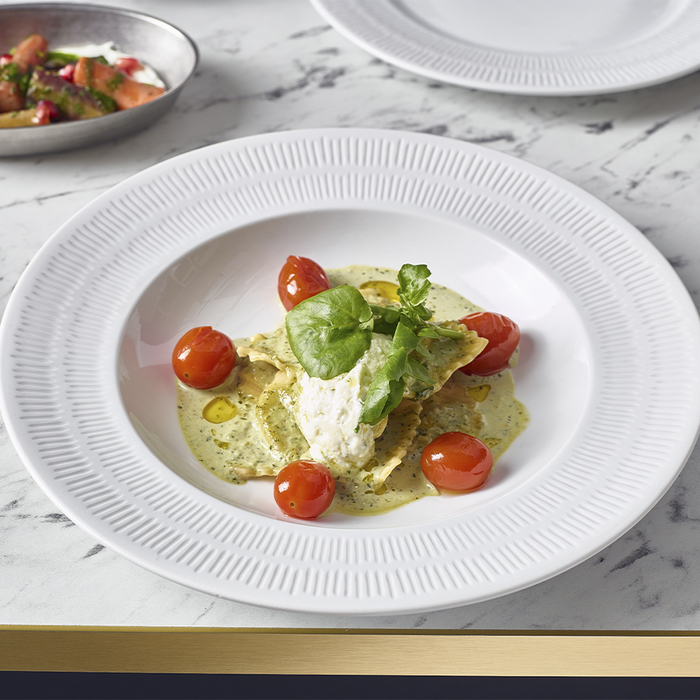 Тарілка для пасти 28.5 см, Incise Porcelain Solara, GenWare