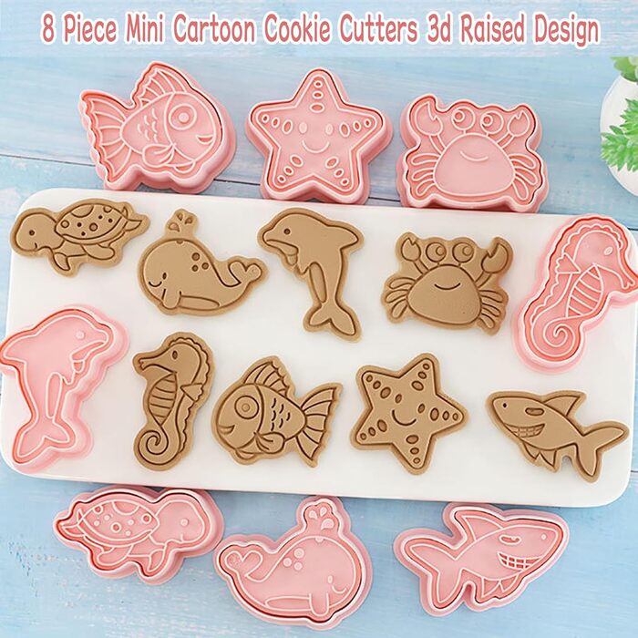 Набір формочок для печива WishesMar Різдвяний пряниковий будиночок, 18 шт. , формочки для печива у формі 3D мультфільмів для зими, свят - форми для печива з нержавіючої сталі для випічки, самостійного виготовлення, святкового декору (формочки для печива D