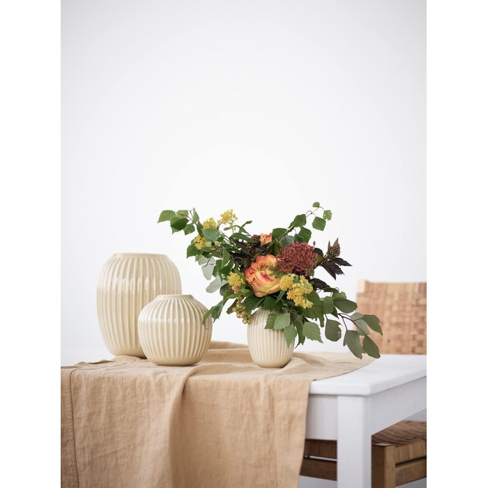 Ваза Hammershøi данський дизайн для квітів ручної роботи, біла (H10,5 см, біла)