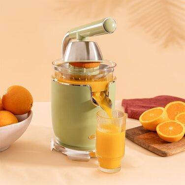 Соковижималка ручна електрична 1000 Вт, зелена Xqueeze RetroJuice 1000 Cecotec