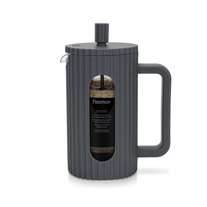 Заварювальний чайник Fissman з поршнем 600 мл скляна колба (9148)