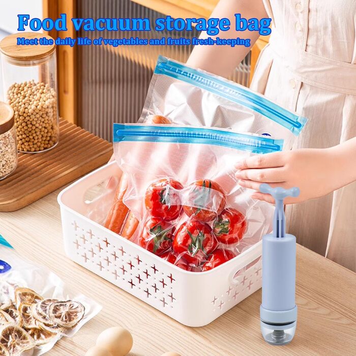 Вакуумні пакети 10 пакетів з насосом 22 x 28 см leyomgamz