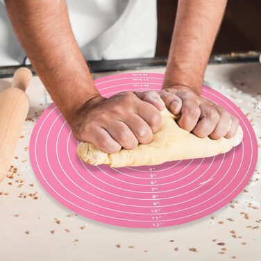 Круглий силіконовий килимок для випічки 30 см Molain